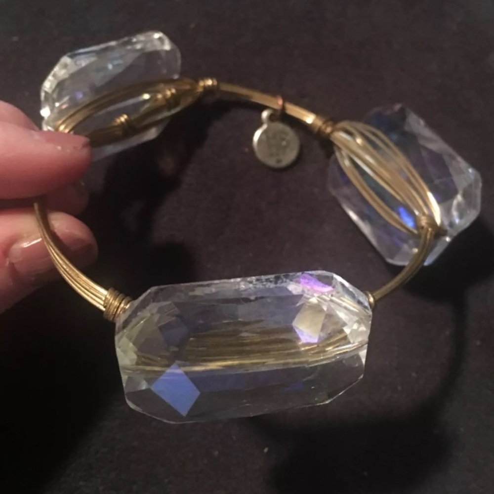 Bourbon & Boweties - clear bangle